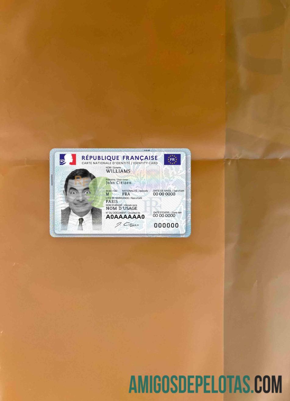 France New ID (2021 March Present) olhar de foto frente amostra